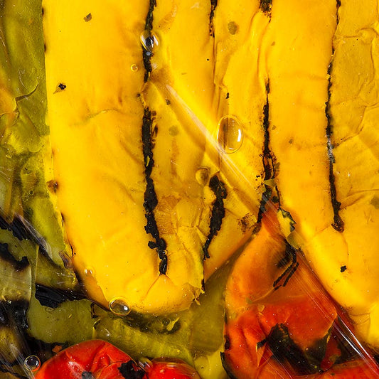 Peperoni sottaceto, grigliati, in olio di girasole, 1 kg