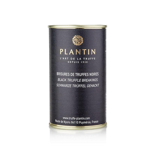Tartufi invernali della stella alpina finemente tritati e cotti in sale e succo di tartufo, completamente in scatola, pronti per la preparazione di terrine, paté e salse