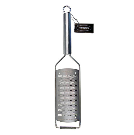 Serie professionale - Grattugia medio grossa, manico in acciaio inox, 1 pz - Grattugia medio grossa in acciaio inox adatta per carote, zucchine, cavoli e formaggi a pasta dura, con lame precise e affilate e lavabili in lavastoviglie