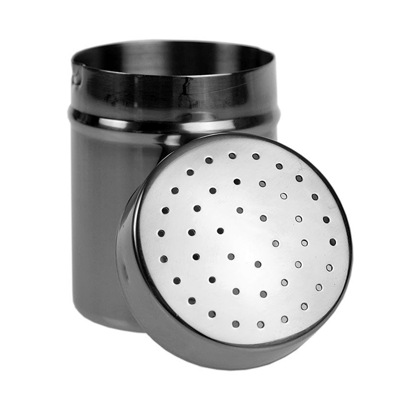 Agitatore per zucchero a velo (agitatore per spezie) con setaccio grosso, versatile, altezza 7,5 cm, diametro 5,5 cm