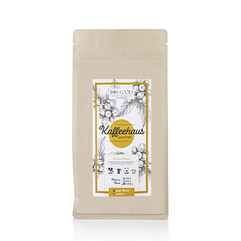 CaffèChef Food Gourmet", chicchi interi, 100 % caffè arabica, 1 kg
