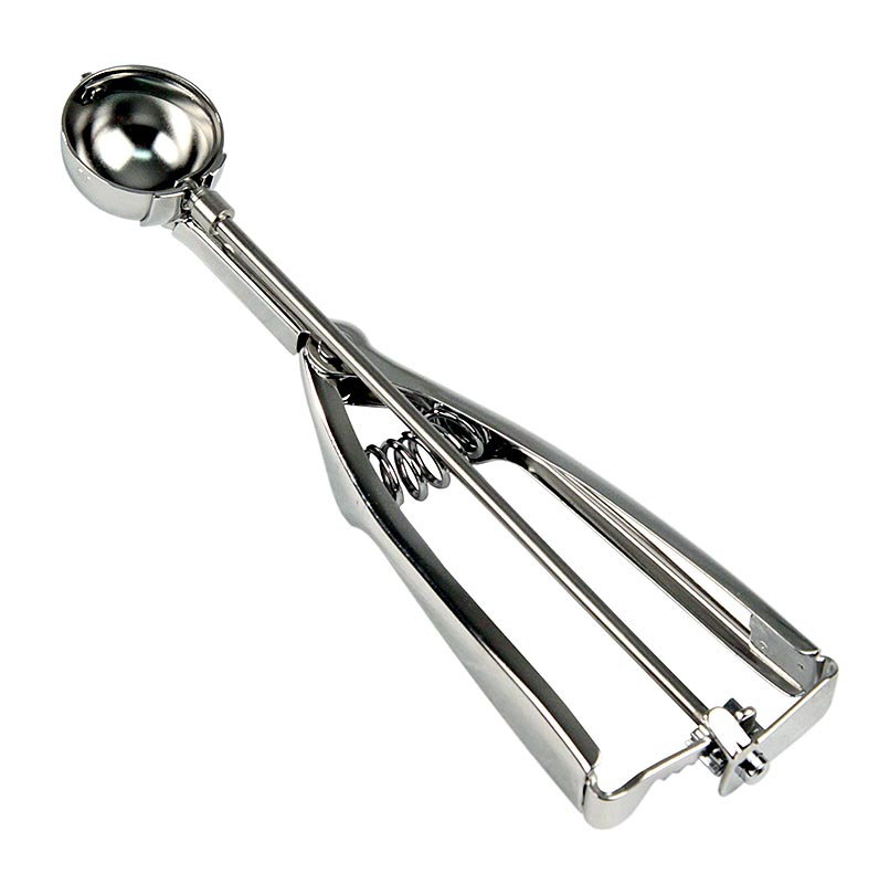 Paletta per gelato da 1/100 di litro, ø 31 mm, lunghezza 20 cm, acciaio inox, 1 pz.