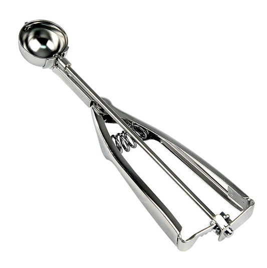 Paletta per gelato da 1/100 di litro, ø 31 mm, lunghezza 20 cm, acciaio inox, 1 pz.