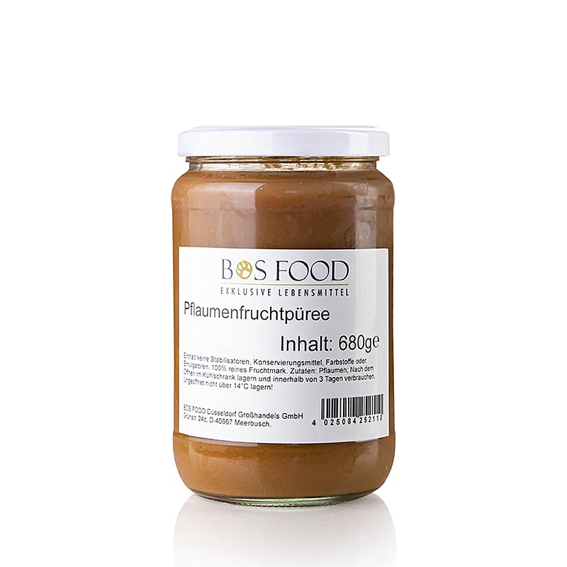 Purea di prugne finemente filtrata, pura al 100 % e senza additivi, ideale per dessert e yogurt Acquista la purea - prugne in Svizzera