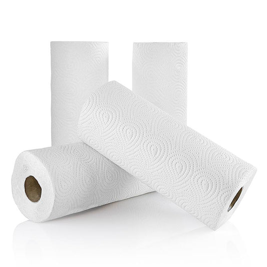 Rotolo da cucina, 4 rotoli, 3 veli, 1 pz - asciugamani di carta assorbenti e resistenti per le pulizie domestiche