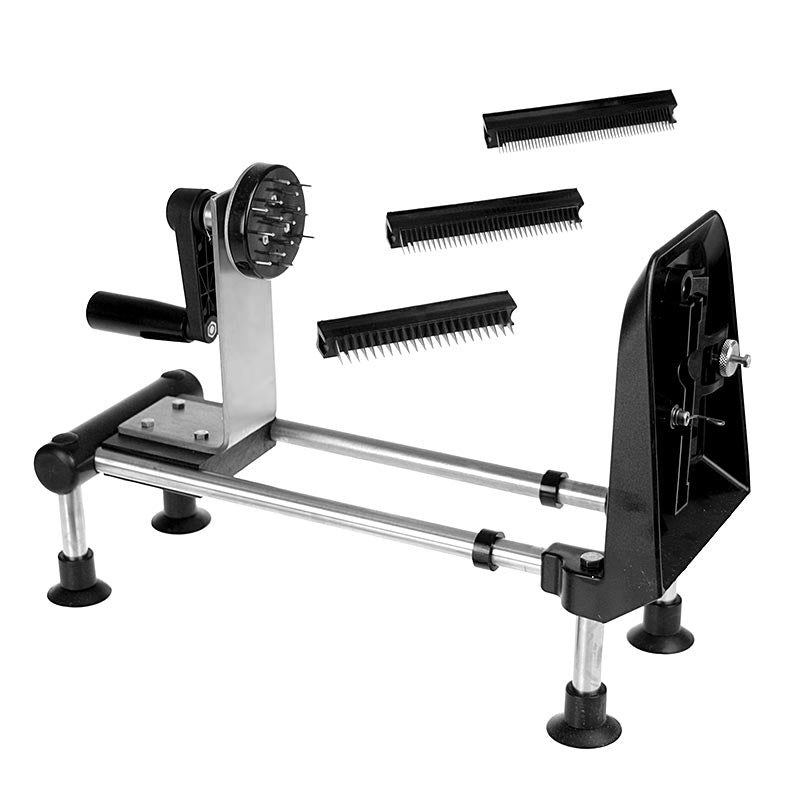 Affettaverdure Gourmet, con pettini da 1, 2 e 4 mm, Le Rouet, 4 pezzi.