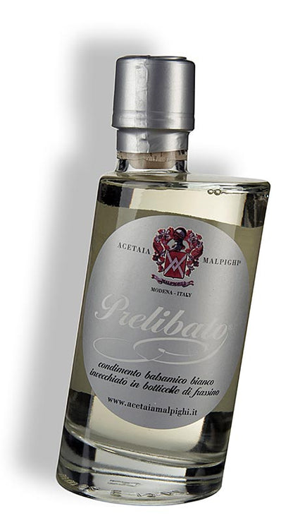 Prelibato, Balsamico Bianco Condimento, 5 anni, botte di frassino, Malpighi, 200 ml