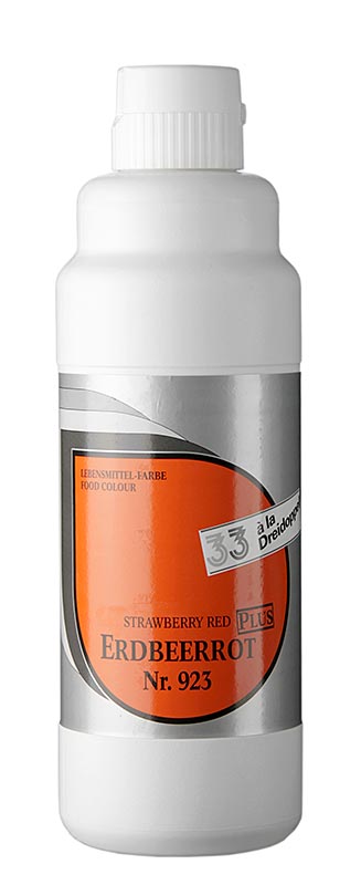 Colorante alimentare liquido plus, rosso fragola, 923, Dreidoppel, 1 kg