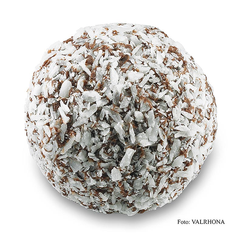 Praline al tartufo Valrhona "Rum cocco", 1 kg, circa 70 pezzi.
