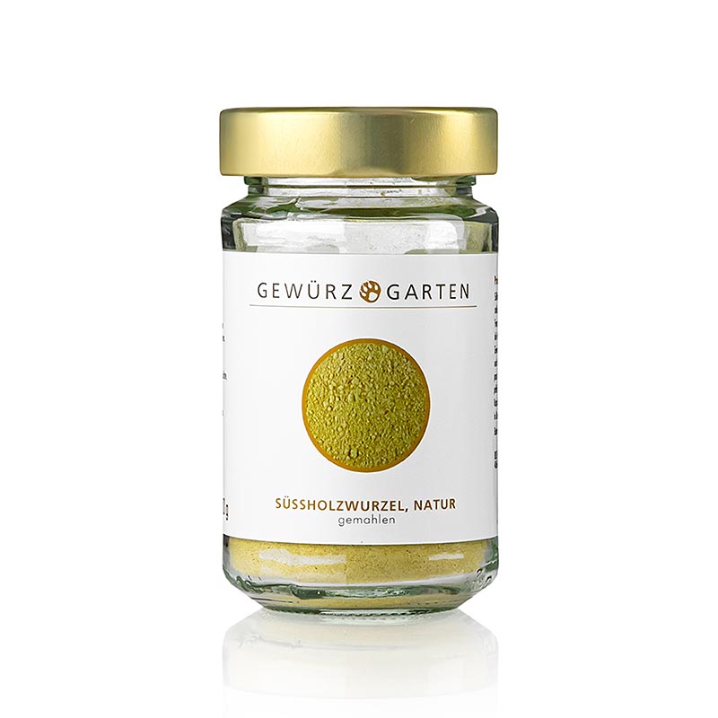 Radice di liquirizia macinata del Gewürzgarten, 80 g - perfetta per piatti dolci e piccanti, si abbina a pepe di Szechuan, anice stellato, chiodi di garofano, semi di coriandolo, cannella cassia, zenzero e finocchio, ideale per dessert e piatti di pesce