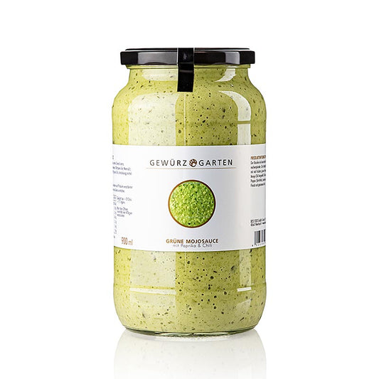 Gewürzgarten Salsa verde mojo, con paprika, peperoncino e prezzemolo in foglie, 900 ml