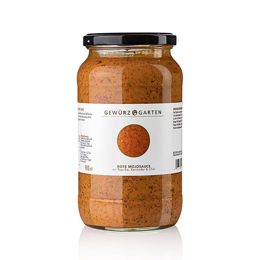 Salsa mojo rossa Gewürzgarten , con paprika, peperoncino e coriandolo, 900 ml