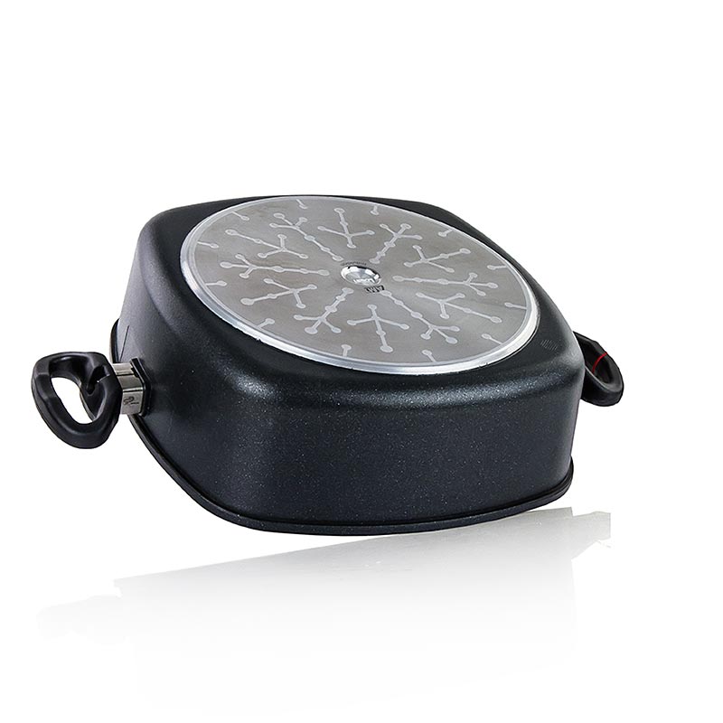 AMT Gastroguss, teglia per arrosti, quadrata, induzione, 28x28cm, altezza 9cm, 1 pz.
