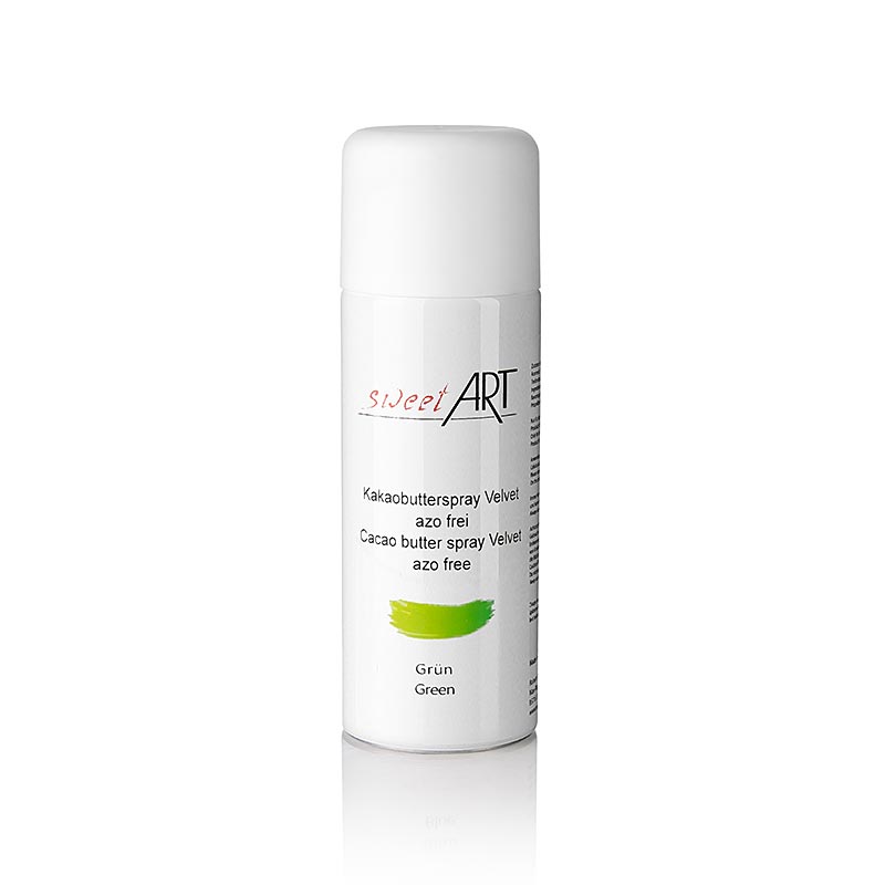 Burro di cacao spray, effetto velluto, verde, Sweet Art, 400 ml