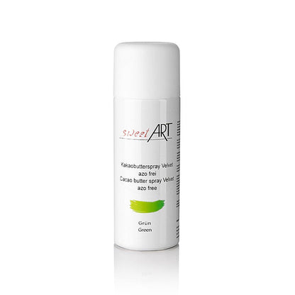Burro di cacao spray, effetto velluto, verde, Sweet Art, 400 ml