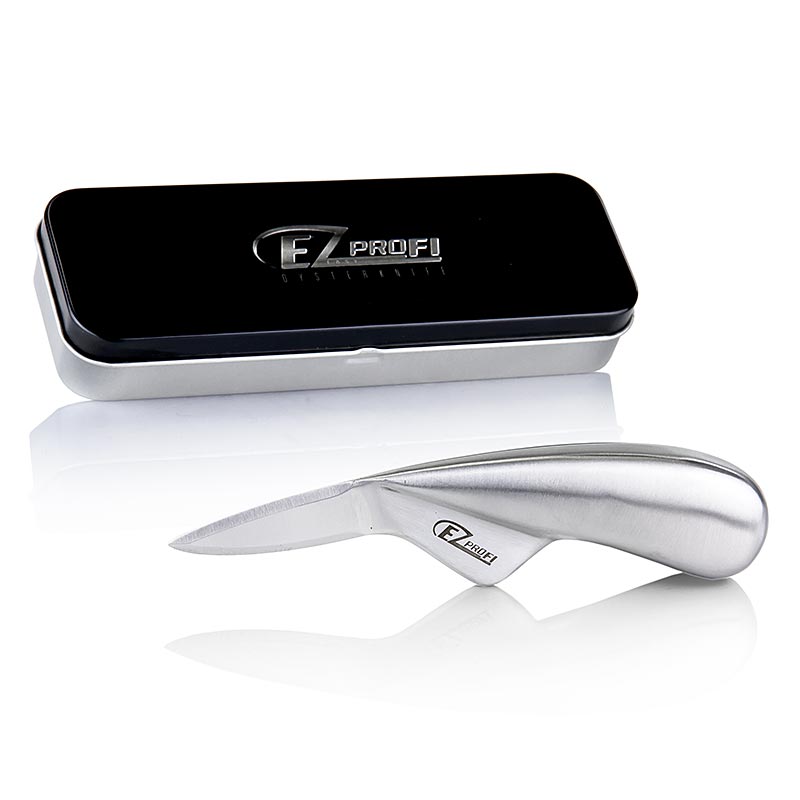 Coltello per ostriche, EZ-PROFI®, acciaio inossidabile, 1 pz - Migliore leva grazie alle ali, design ultramoderno Consigliato da Chef Food Ideale per ogni amante delle ostriche