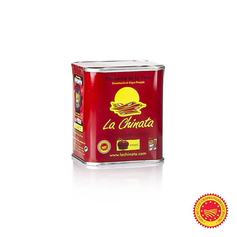 Paprika dolce affumicata in polvere da La Vera, Spagna, 70 g, con un sottile sapore di affumicato