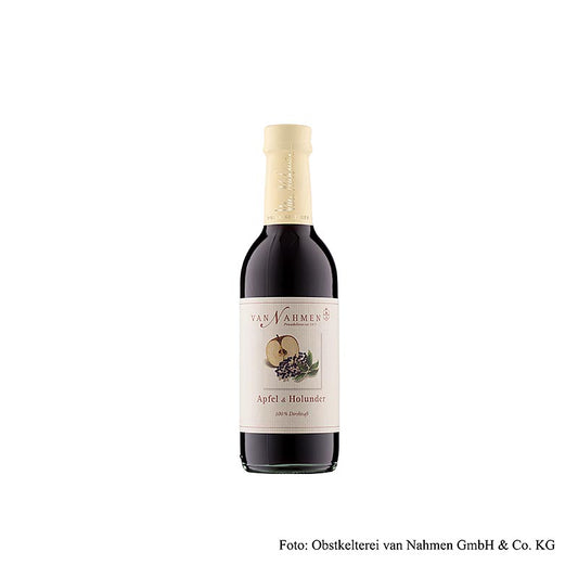 Succo di mela e sambuco, van Nahmen, biologico, 100% succo diretto, 250 ml