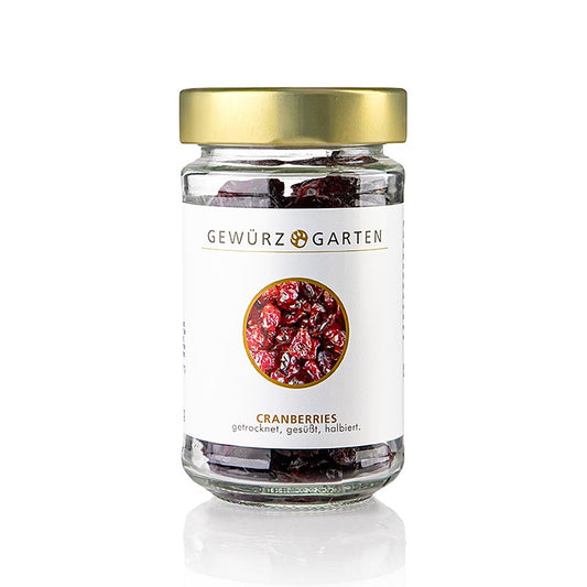 Mirtilli rossi chiari Gewürzgarten , essiccati, non solforati, zuccherati, 120 g