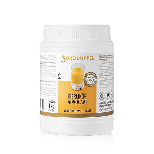 Pasta di zabaione, Dreidoppel, No247, 1 kg - Pasta deliziosa e cremosa per dessert, torte e gelati Indispensabile per cuochi dilettanti e pasticceri professionisti