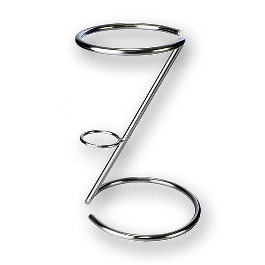 Supporto in acciaio inox per sacchetti di patatine o fish & chips, circa 20 cm, 1 pz.