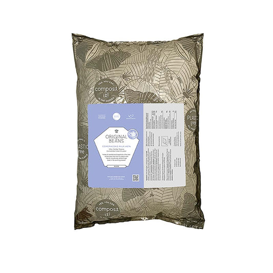 Latte Esmeraldas Ecuador, 42%, latte di couverture, callets, fagioli originali, biologico, 2 kg