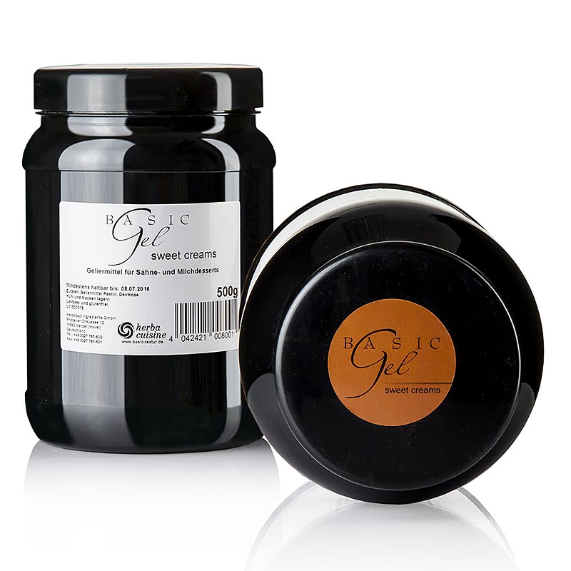 Gel - per creme dolci, marrone, vegan, Herbacuisine, 500 g