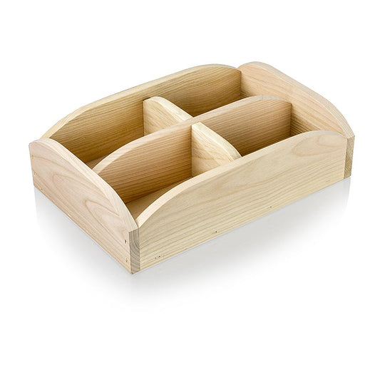 Vassoio per pane in legno, 30x20x8 cm per 4 pagnotte piccole o 1 grande, 1 pz.