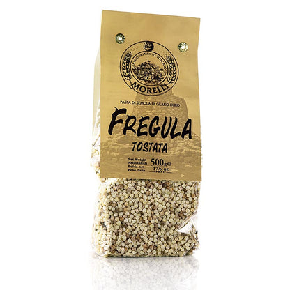 Morelli 1860 Fregula (Fregola) Tostata, con grano duro, 500 g