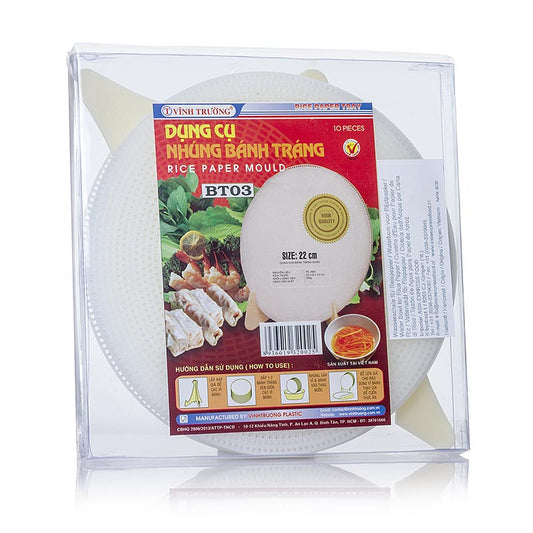 Supporto e stampo per carta di riso, diametro 22 cm, VINH TRUONG, 1 pezzo