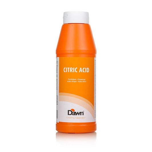 Acido di frutta, acido citrico liquido, 1 kg - acido di frutta versatile e di alta qualità per diverse applicazioni nell'industria alimentare e cosmetica.