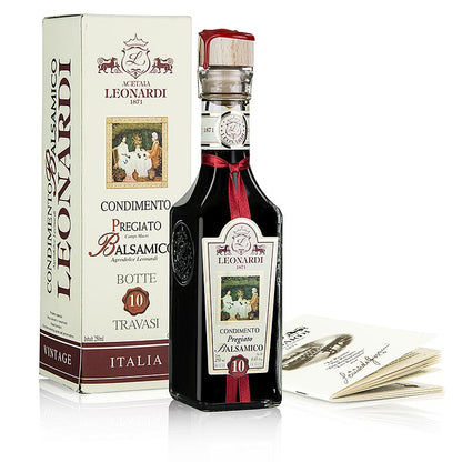 Leonardi - Condimento Balsamico, Pregiato, 10 anni, 250 ml