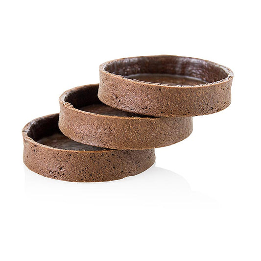 Tartellette da dessert al cioccolato, rivestite, ø 81x19 mm h, 2 kg, 45 pz.