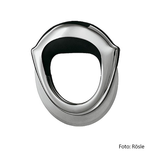 Rotella per pizza Rösle in acciaio inox 18/10 e poliossimetilene POM, nera, con impugnatura ergonomica, lama affilata su entrambi i lati, facile da pulire, non lavabile in lavastoviglie