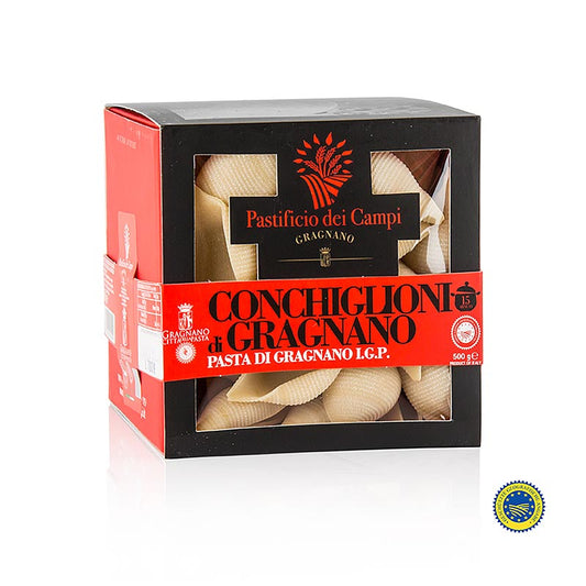 Pastificio dei Campi - N.57 Conchiglioni, cozze grandi, Pasta di Gragnano, IGP/PDO, 500 g