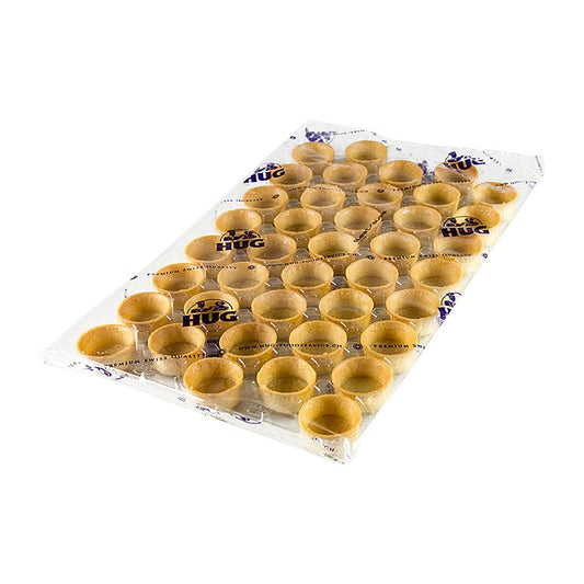 Mini tartelette da dessert - Filigrano, rotonde, ø 3,8 cm, H 1,8 cm, pasta frolla, 200 pezzi.