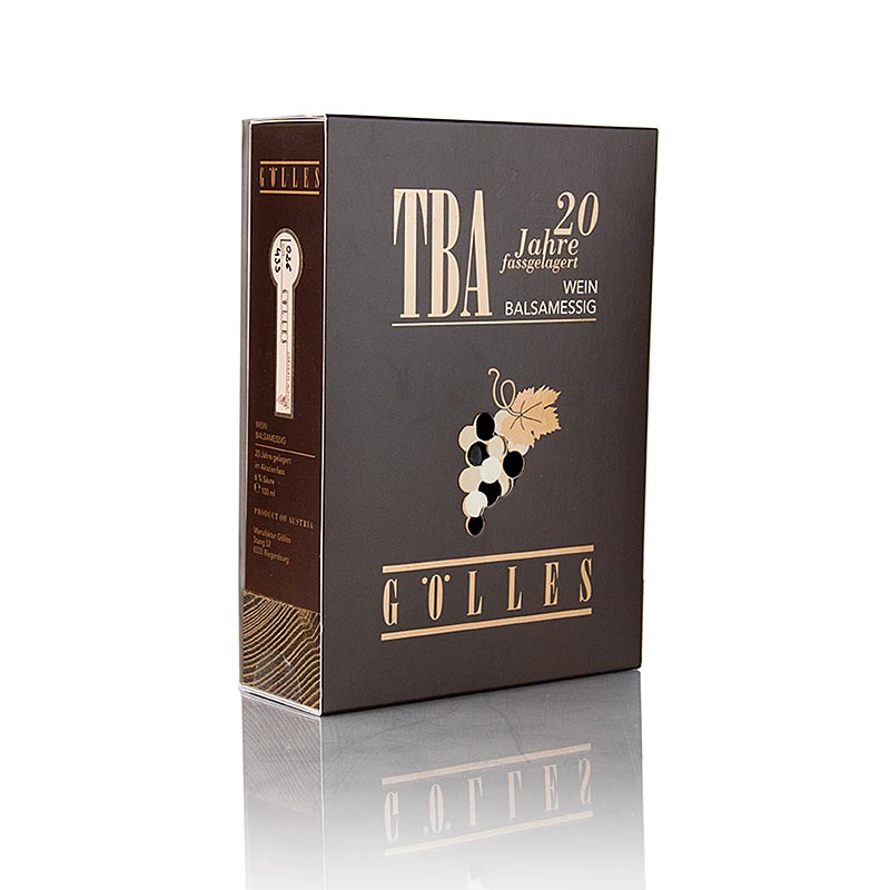 Aceto balsamico Gölles Trockenbeerenauslese, acidità 6%, maturato in botti di acacia, 100 ml