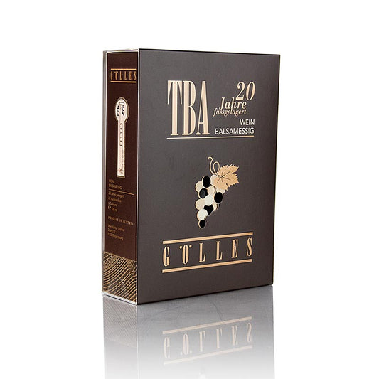 Aceto balsamico Gölles Trockenbeerenauslese, acidità 6%, maturato in botti di acacia, 100 ml