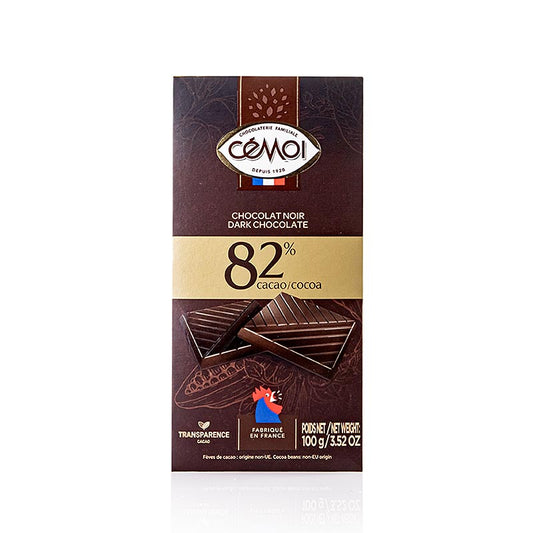 Tavoletta di cioccolato - fondente 82% cacao, Cémoi, 100 g