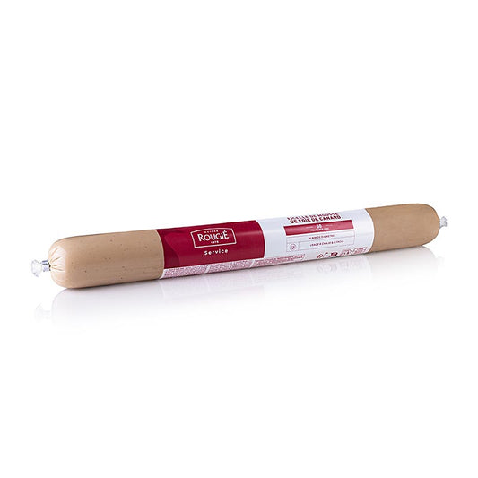 Mousse di foie gras d'anatra, in forma di bastoncino, 50% foie gras, Ø 36mm, 38cm, Rougié, 400 g