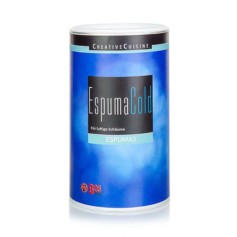Innovativo stabilizzatore di schiuma per la produzione di soffici schiume fredde ed espumas Facile da usare, garantisce risultati stabili e cremosi Confezionato in un pratico dispenser da 300 grammi