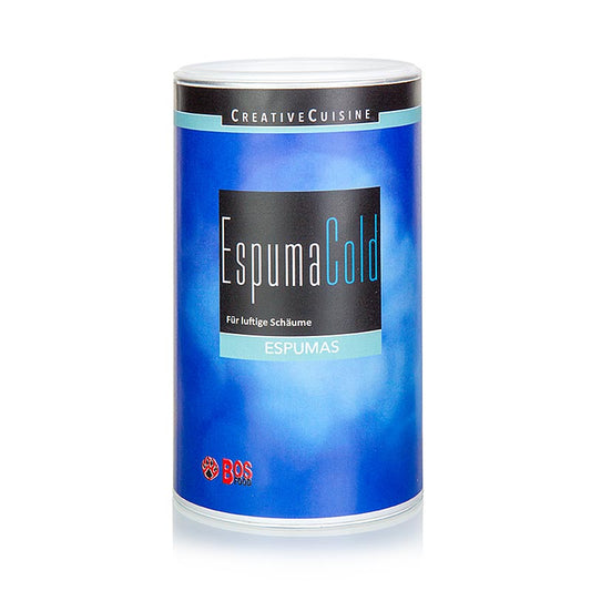 Innovativo stabilizzatore di schiuma per la produzione di soffici schiume fredde ed espumas Facile da usare, garantisce risultati stabili e cremosi Confezionato in un pratico dispenser da 300 grammi