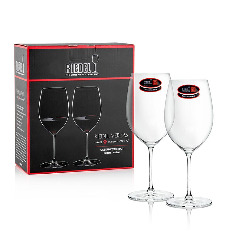 Bicchiere Riedel Veritas - Cabernet Merlot (6449/0), in confezione regalo, 2 pezzi.