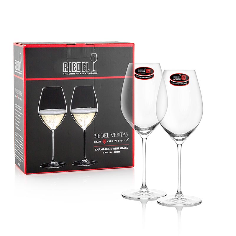 Bicchiere Riedel Veritas - Champagne (6449/28), in confezione regalo, 2 pezzi.
