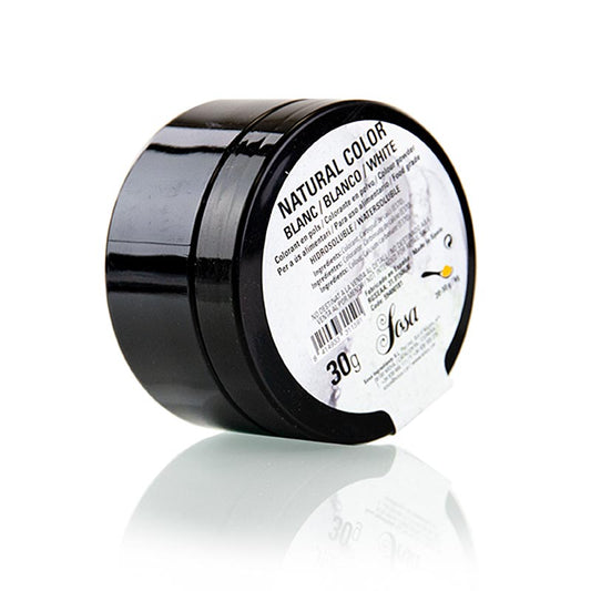 Colorante alimentare naturale Sosa , polvere, bianco, solubile in acqua (38558), 30 g