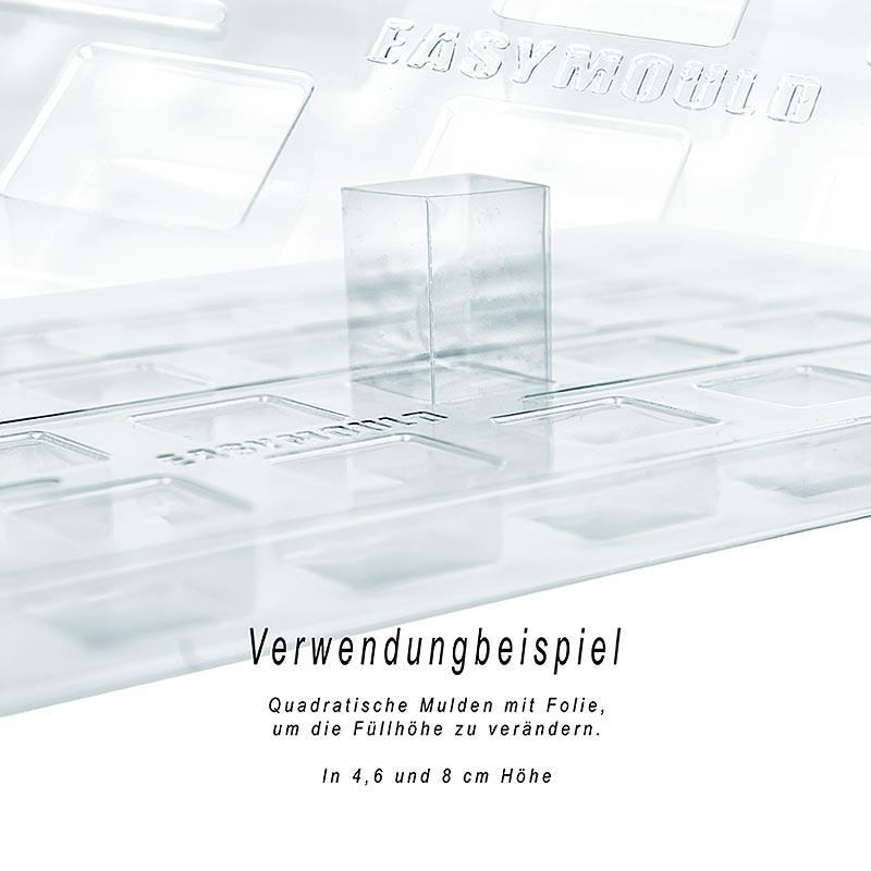 Vassoi per stampi Easymould Cuadrado, 27x18x2cm, 100% Chef (60/0012), 3 pz.