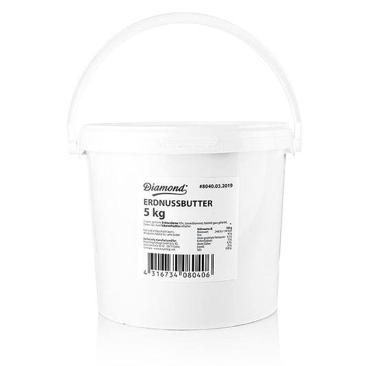 Pasta di arachidi, Diamond, 5 kg - Pasta di arachidi finemente macinata per creme spalmabili e salsa saté Conferisce ai piatti l'inconfondibile sapore dei noccioli di arachidi tostati