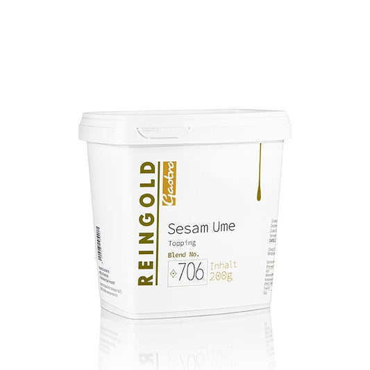 Semi di sesamo aromatizzati all'Umeboshi, 200 g - Un'alternativa fruttata e leggermente pastosa al limone che può fornire un ottimo contrasto con i semi di sesamo croccanti in piatti eccitanti.