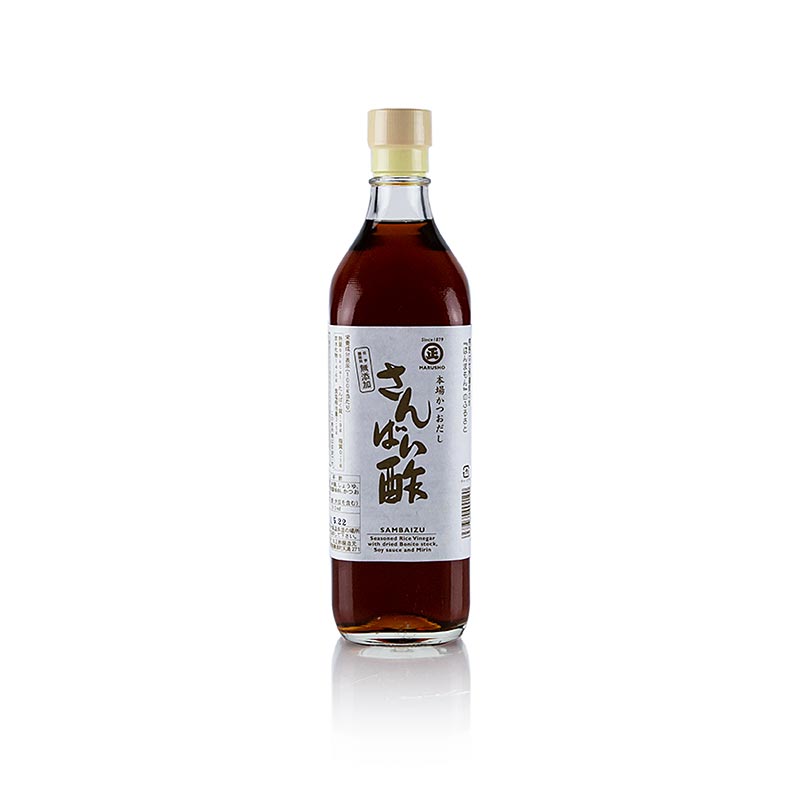 Aceto di bonito, Sanbaizu (aceto di dashi), Giappone, 700 ml - Aceto tradizionale giapponese a base di bonito e dashi, perfetto per esaltare il sapore in cucina e nei condimenti.