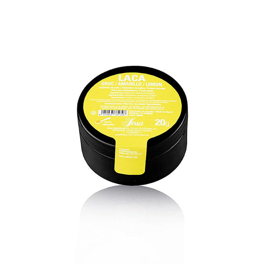 Colorante alimentare Sosa giallo in polvere liposolubile, ideale per colorare con risultati uniformi cioccolato, burro e panna